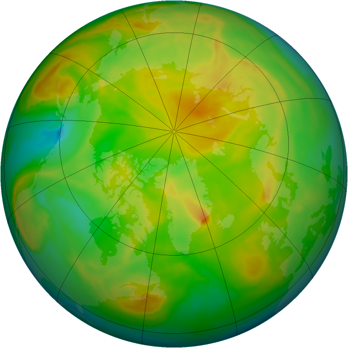 Arctic ozone map for 23 May 2008